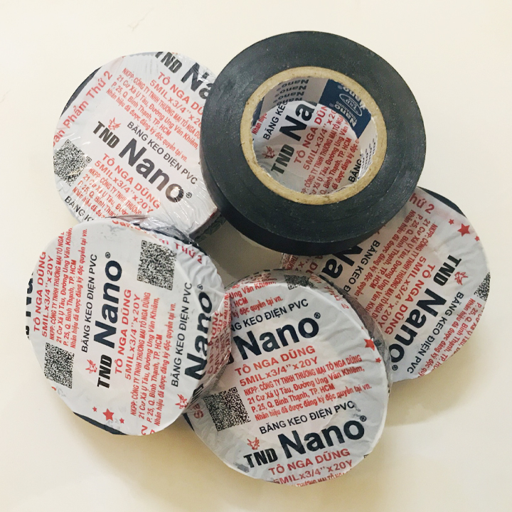 Băng Keo Nano Đen Cách Điện Nhỏ và Lớn