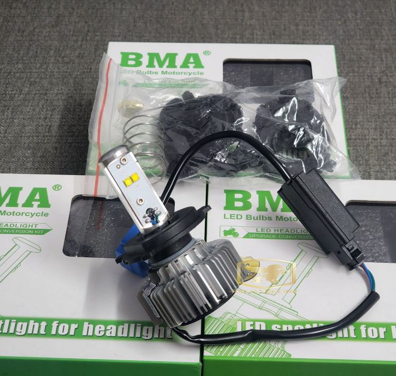 Đèn Pha LED CREE 4 tim - 20W T16 dành cho xe máy,moto,oto (cos vàng - pha trắng)