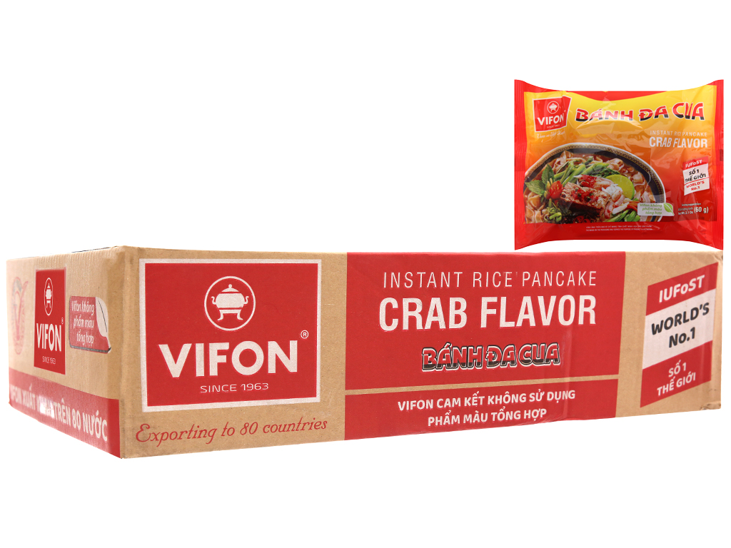 COMBO 5 GÓI BÁNH ĐA CUA VIFON (60G)