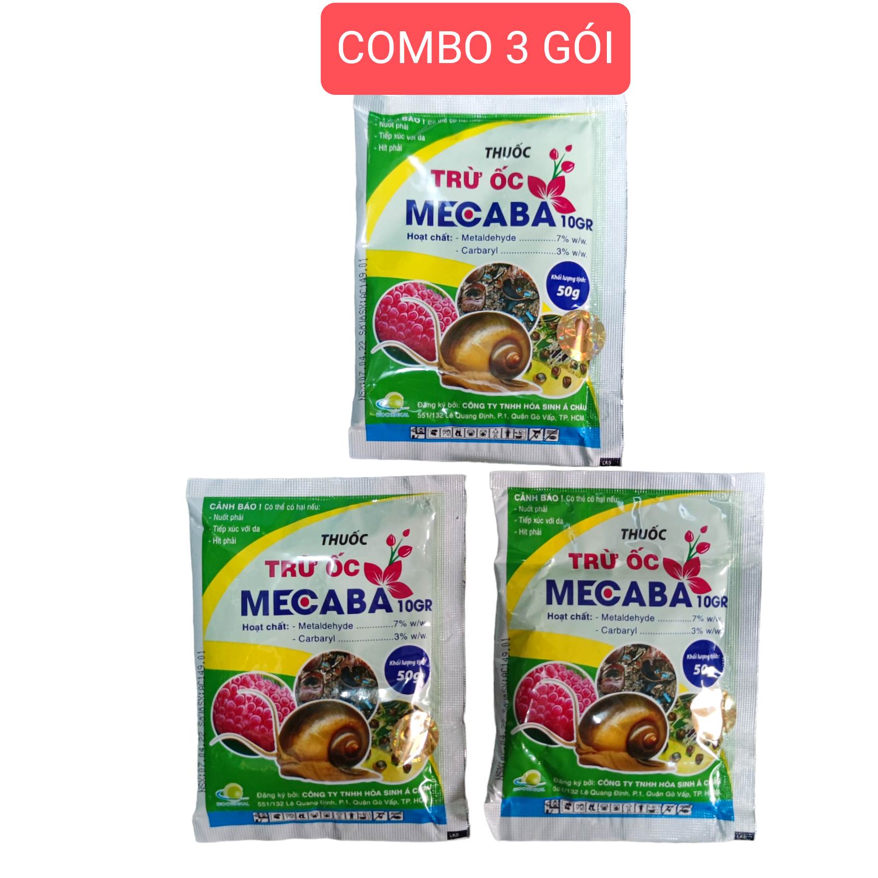 Bả diệt ốc Mecaba 10g dạng hạt