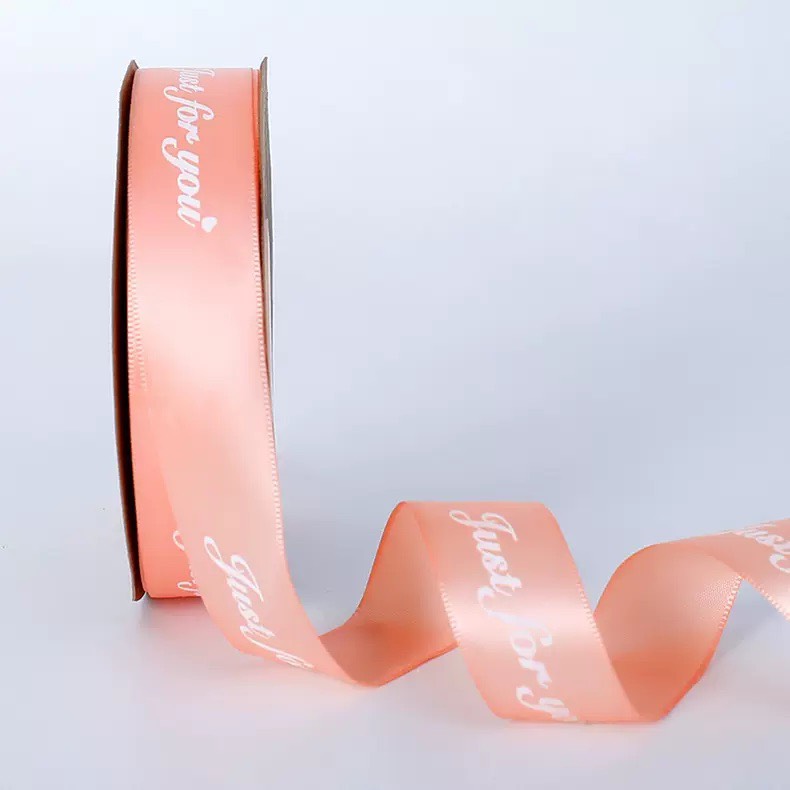 Silk Ribbon with Letters _Roll of 45m _ ❤️ Just for You ❤️   [Size 1cm - 2.5cm]