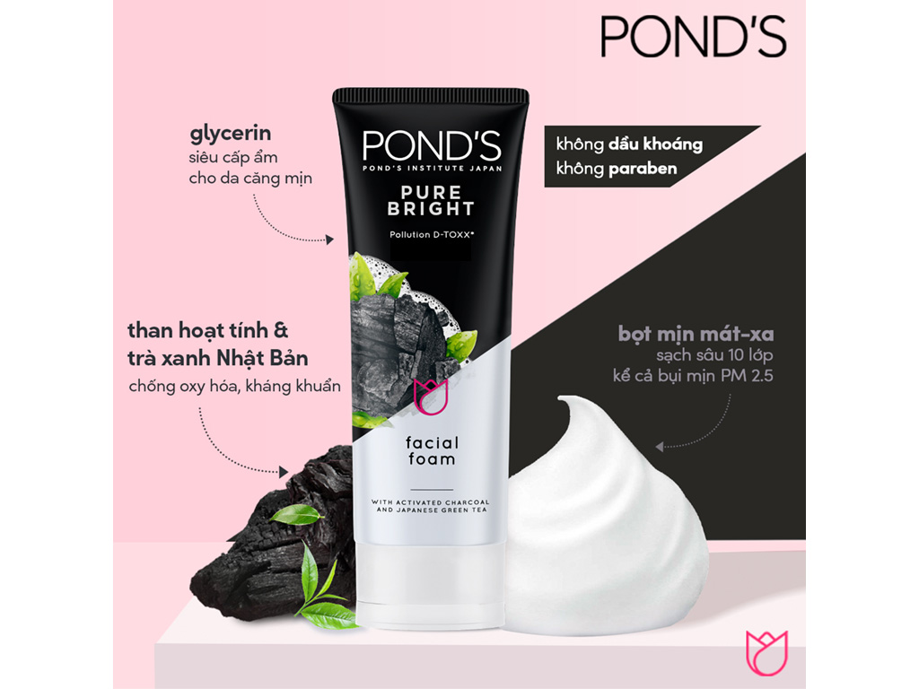 Sữa rửa mặt sáng da Pond's White Beauty 50g