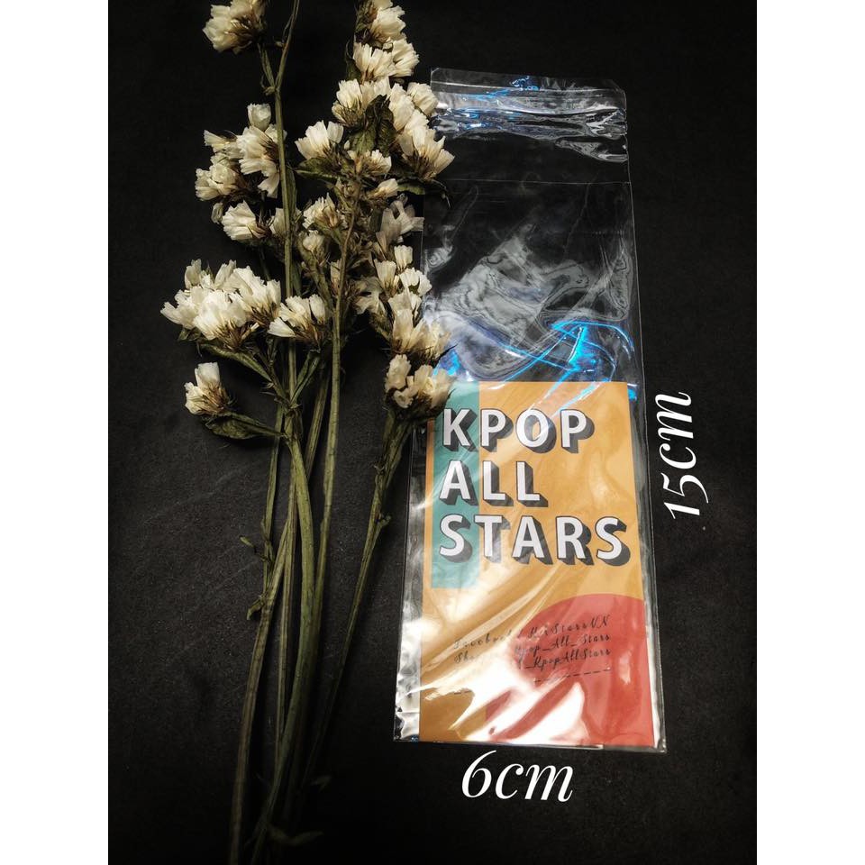 220 TÚI MIỆNG NHIỀU KÍCH THƯỚC ĐỰNG CARD POSTCARD POSTER DÂY STRAP MÓC KHÓA HUY HIỆU- Size nhỏ ship rẻ KAS - KPOP ALL STARS