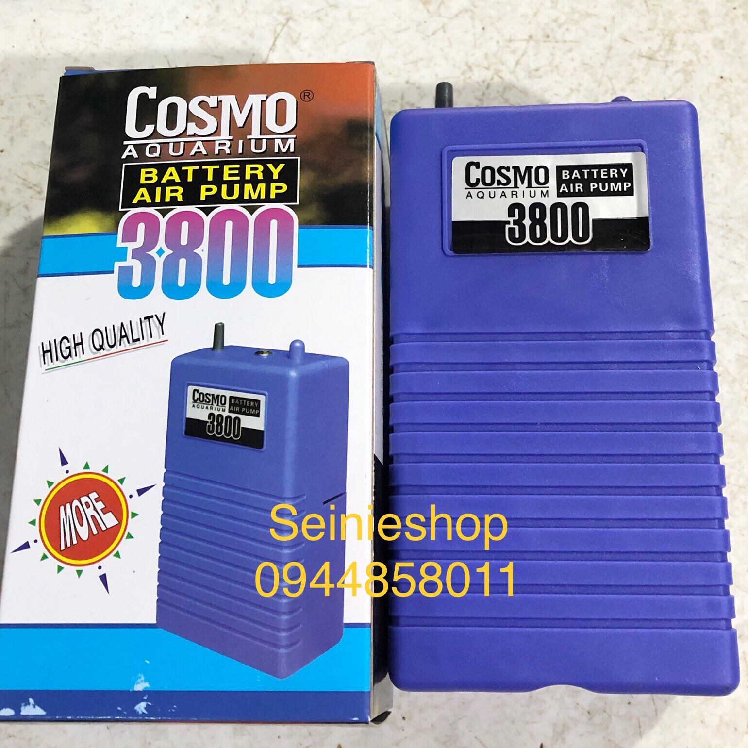 Máy thổi khí oxy cho bể cá chạy pin ( máy sủi oxy)