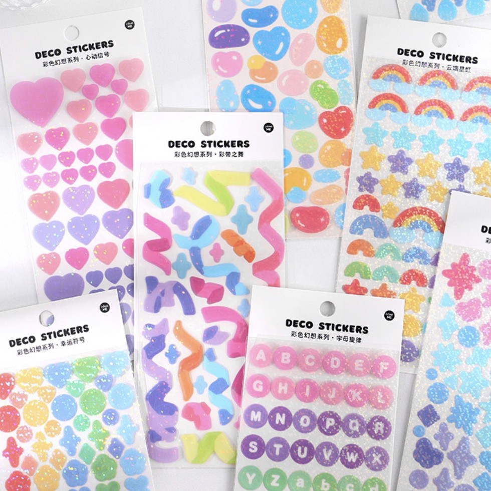 Confetti stickers có nhũ - DECO STICKERS