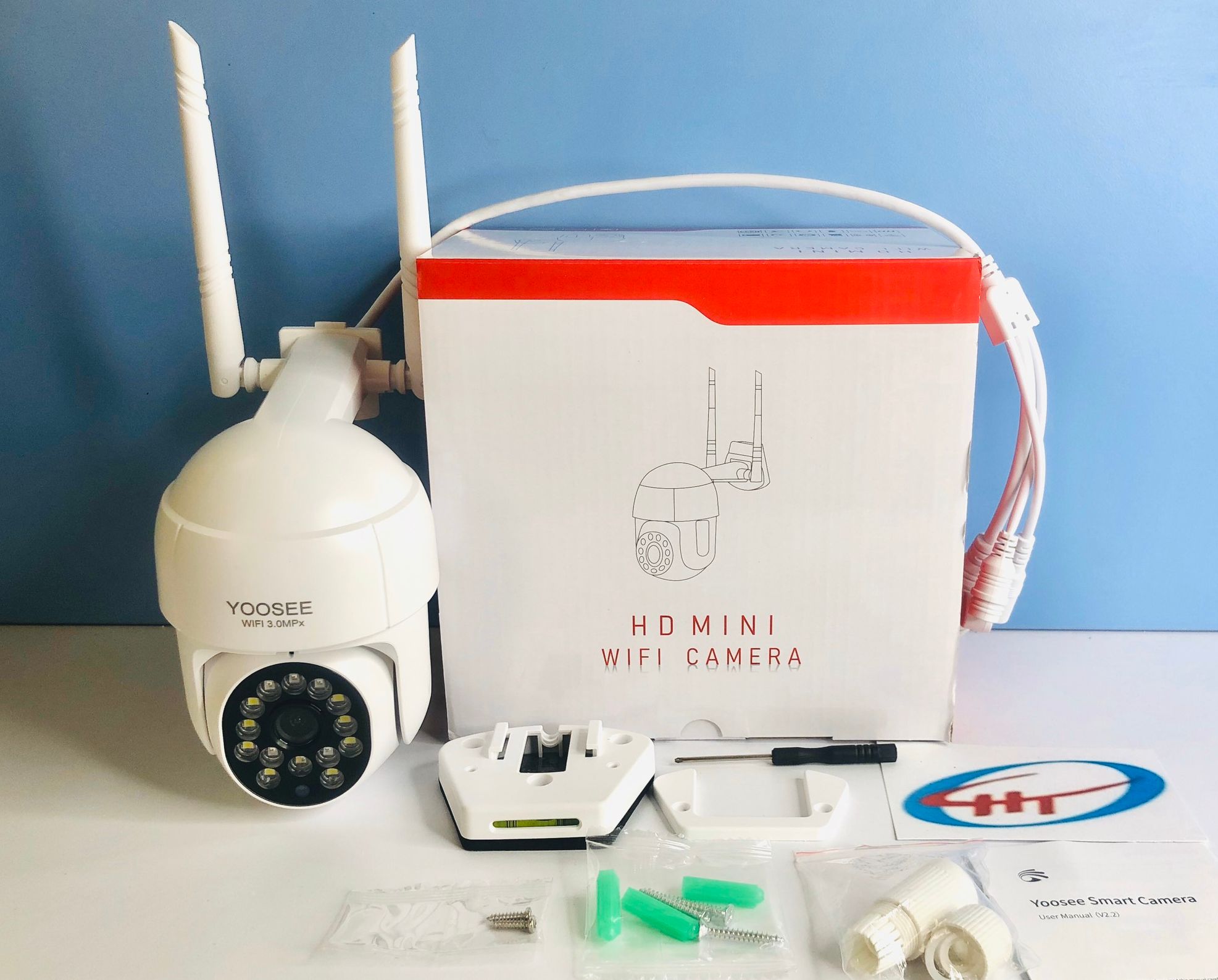 Camera Wifi YooSee Ngoài Trời PTZ X2700 FHD 3.0Mpx 1920p Xoay 360° Zoom Quang Học 5x - Chống Nước - Quay Đêm Có Màu - Phát Hiện Theo Dõi Chuyển Động BẢO HÀNH 5 NĂM
