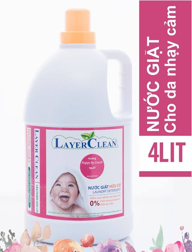 Nước giặt hữu cơ hương nước hoa Layer Clean 4L