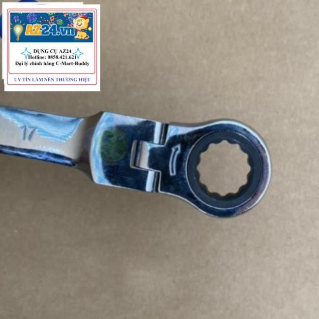 Cờ lê tự động gật gù 17mm Buddy BA0077-1 (dungcu) (Đài Loan)