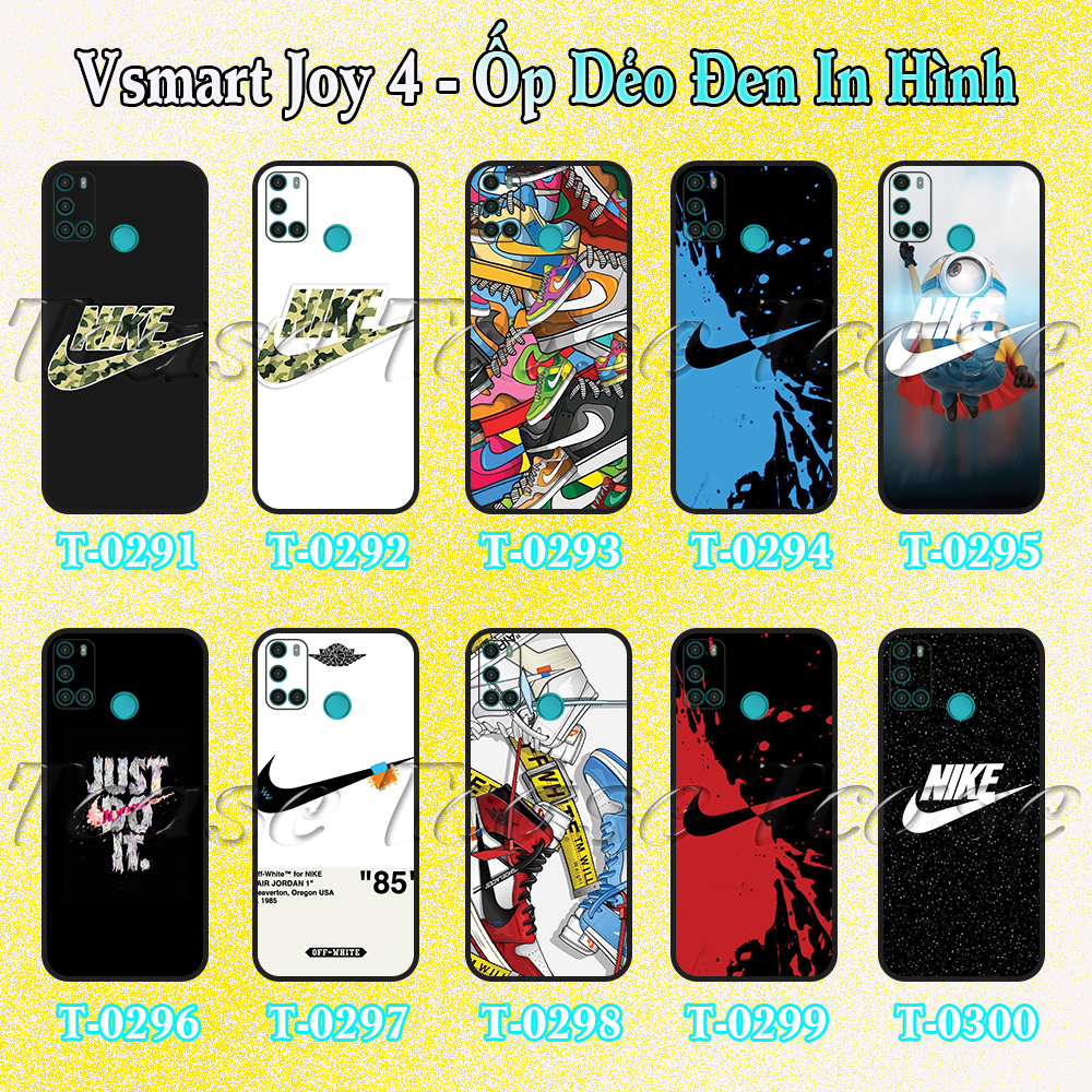 Ốp lưng Vsmart Joy 4 - Ốp dẻo đen in hình Just do it phong cách