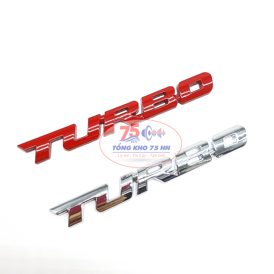Chữ TURBO - Tem 3D bằng kim loại hợp kim cao cấp