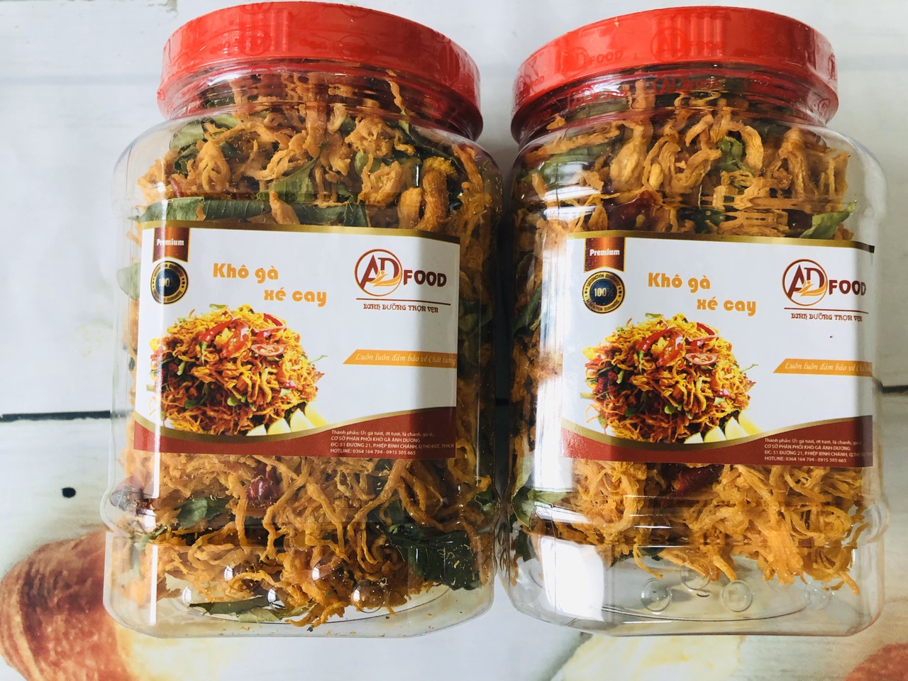 1kg khô gà tỏi ớt loại 1