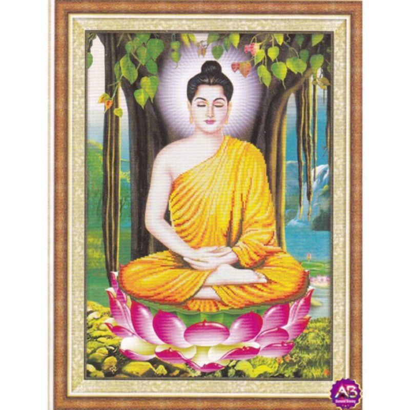 Tranh đính đá phật thích ca mâu ni df2333