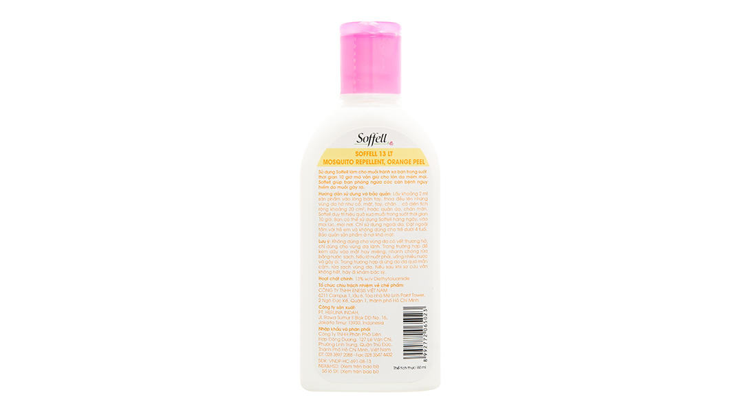 Kem chống muỗi SOFFELL chai 60ml