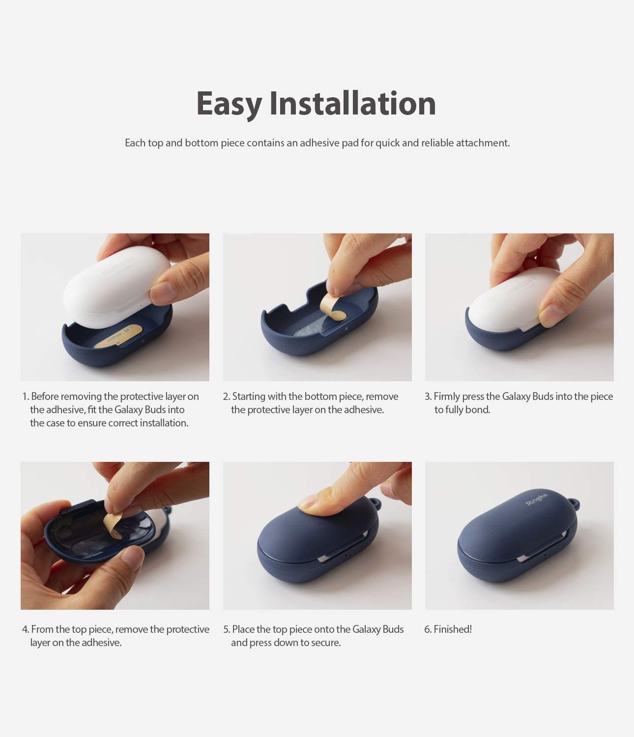 Vỏ bảo vệ Galaxy Buds / Buds+ Ringke Case Hàn Quốc (Nhiều màu) - Galaxy Buds / Buds Plus Case