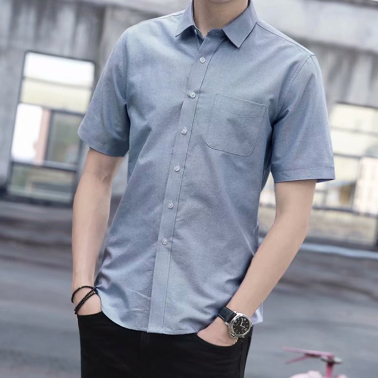 Áo sơ mi nam công sở sáu màu, sơ mi trơn màu, sơ mi nam thường, vải cao cấp ship hàng hà nội
