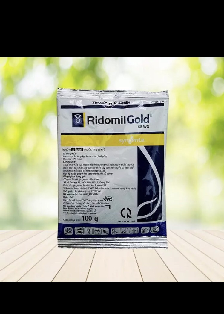 Trừ nấm Ridomil gold 68WG