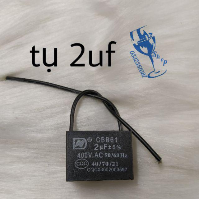 Tụ quạt 400vac 1,5uf -2uf-2,2uf-2,5uf-3uf-4uf-5uf