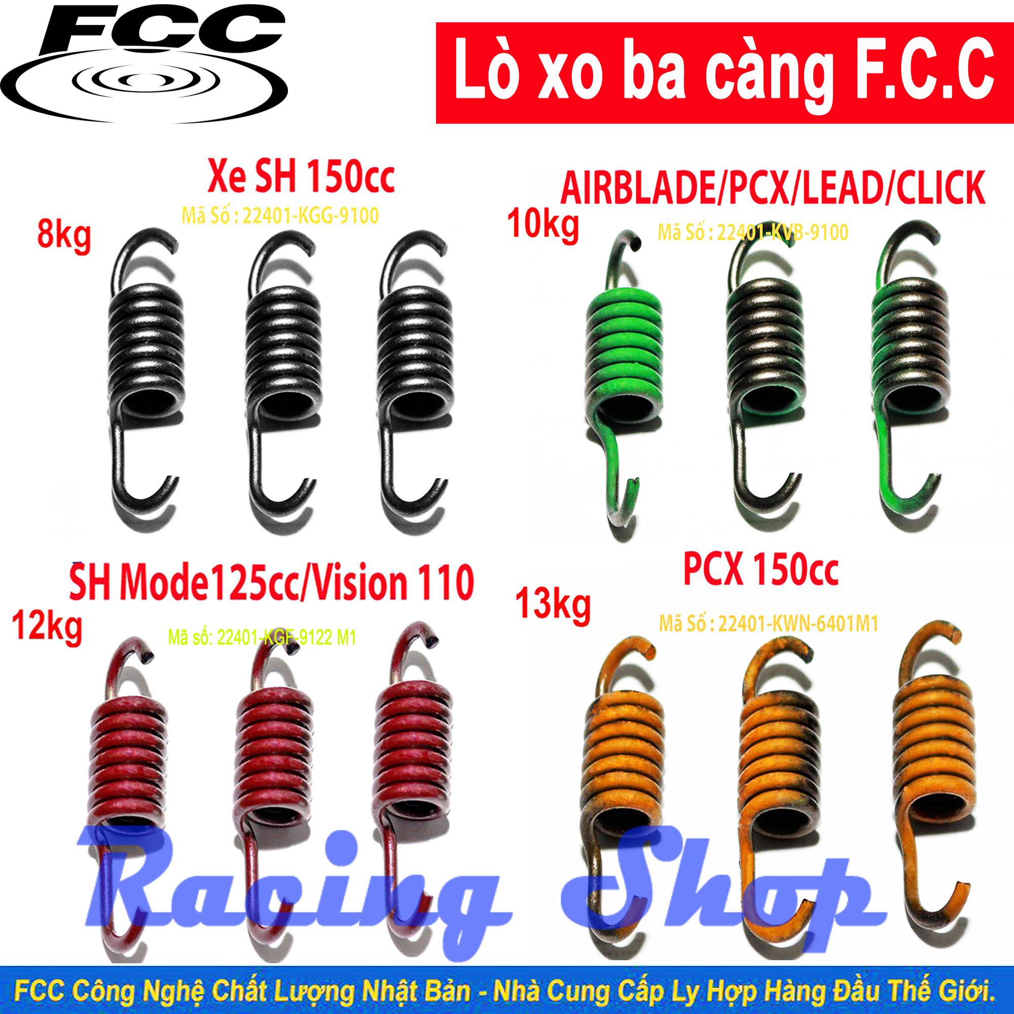Bộ Lò Xo Bố Ba Càng Chống Rung Đầu Cho Xe Tay Ga - 8kg , 10kg, 11kg, 12kg, 13kg - Japan