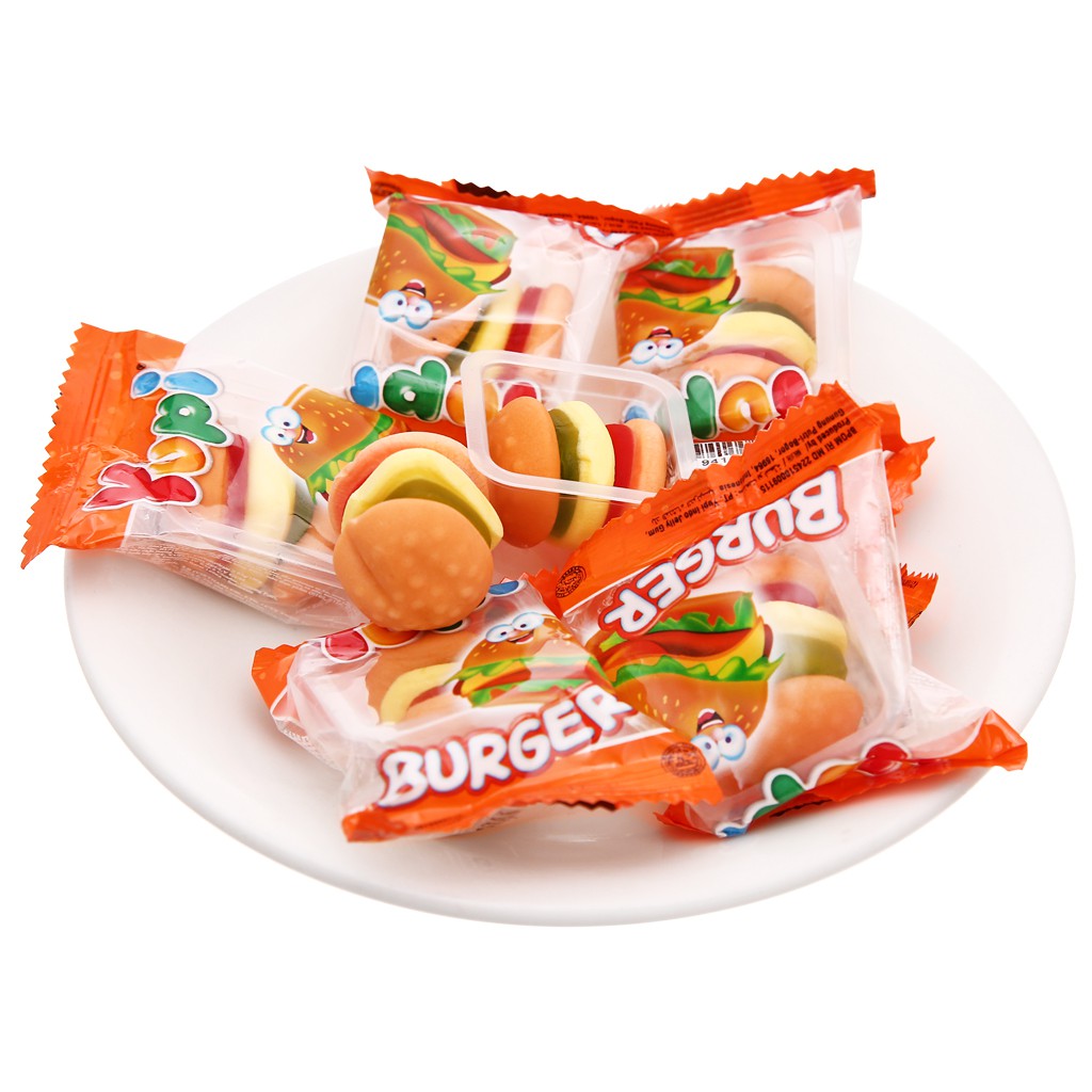 6 dây kẹo dẻo burger yupi (60 viên)