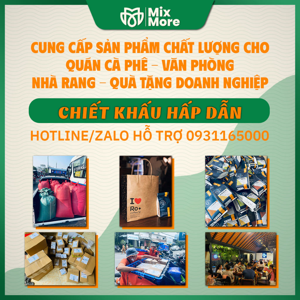 Cà phê Gu Mạnh Roplus Coffee nguyên chất rang mộc, pha phin, pha máy