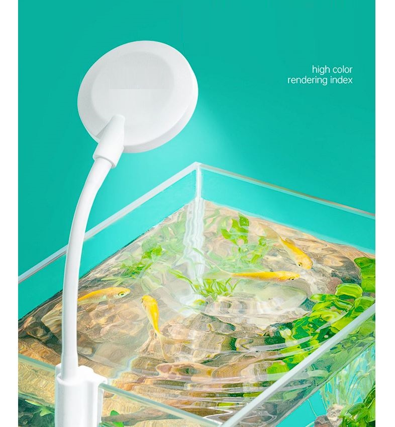 Đèn led Jeneca D1s kẹp miệng kính cho bể cá cảnh (3 màu)