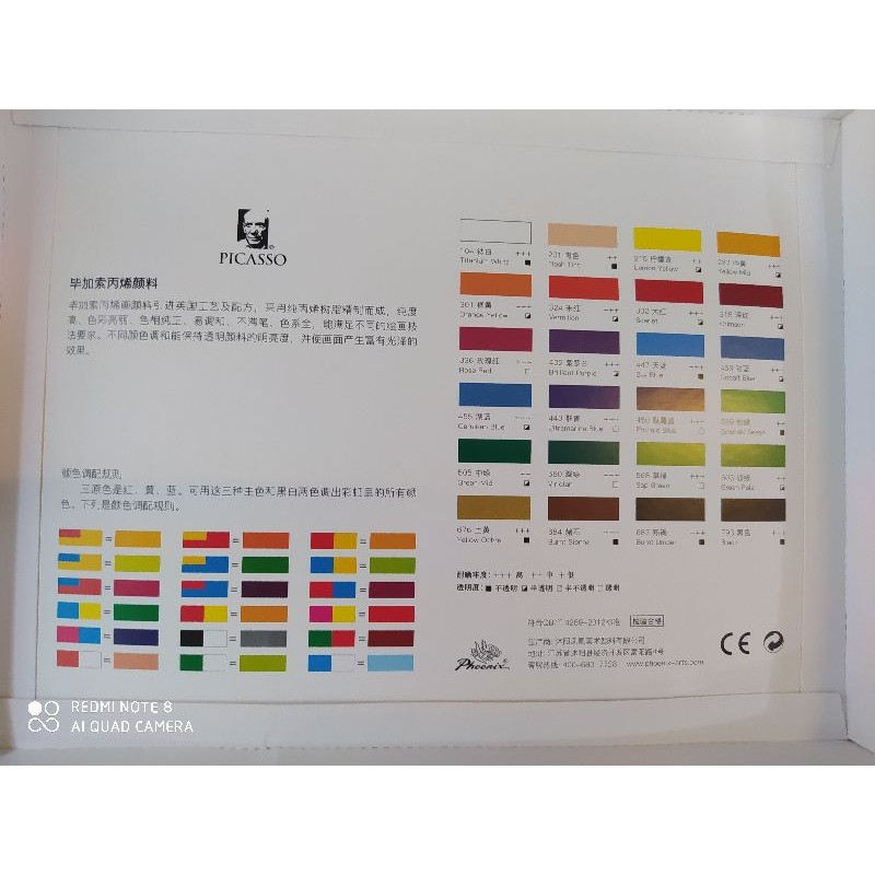 MÀU ACRYLIC PHOENIX DẠNG TÚYP 24 MÀU