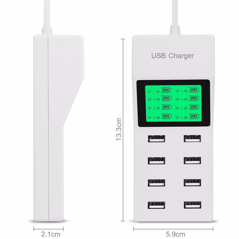 Ổ cắm sạc USB 8 cổng YC-CDA6
