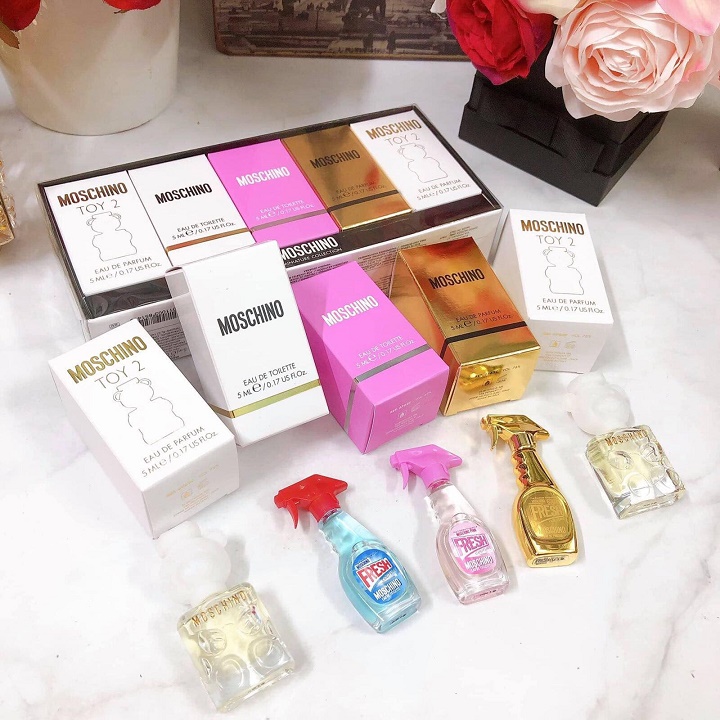 [HCM]Sét Nước Hoa Mini Moschino ( 5 chai )