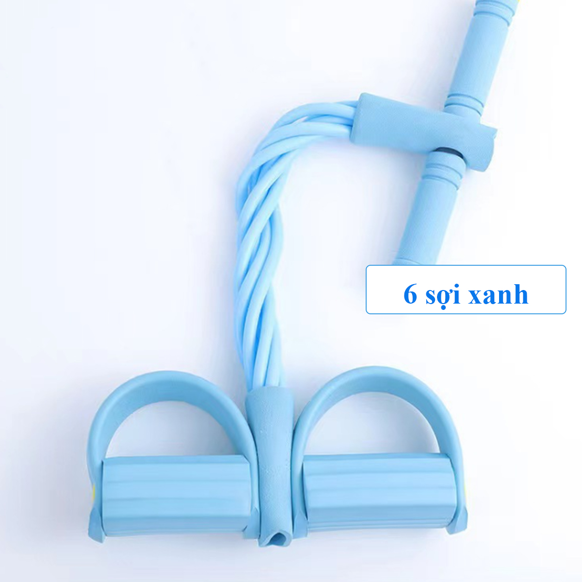 Dây kéo đàn hồi 6 ống tập gập bụng, tập tay vai, dây đàn hồi tập yoga, gym,pilates