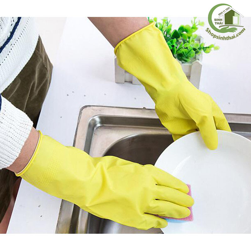 Găng Tay Cao Su Vệ Sinh Rửa Chén Bát