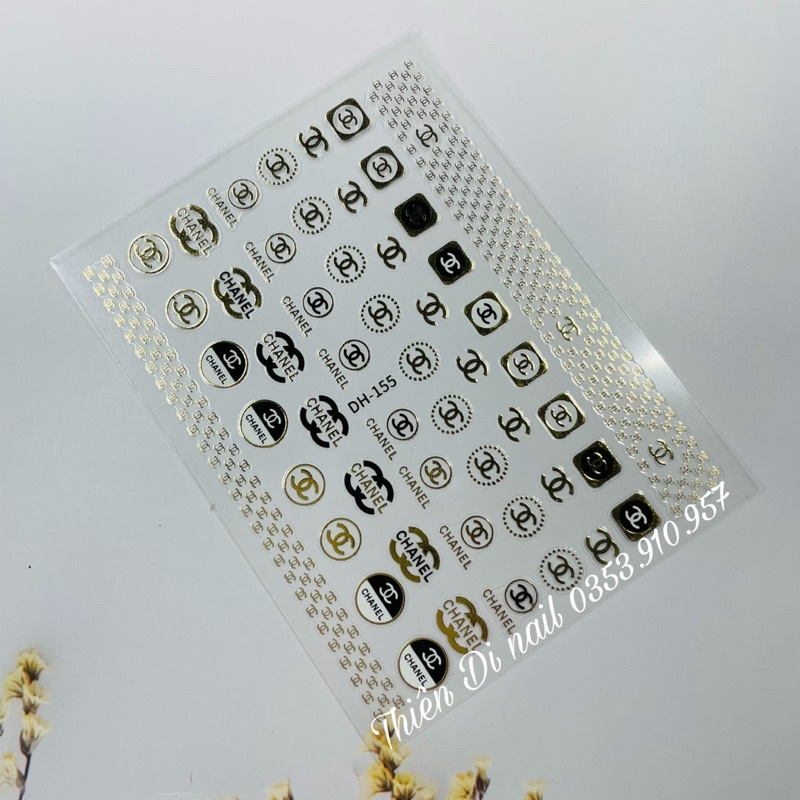 Stick hoạ tiết thương hiệu dán móng, miếng dán trang trí móng MOON NAIL