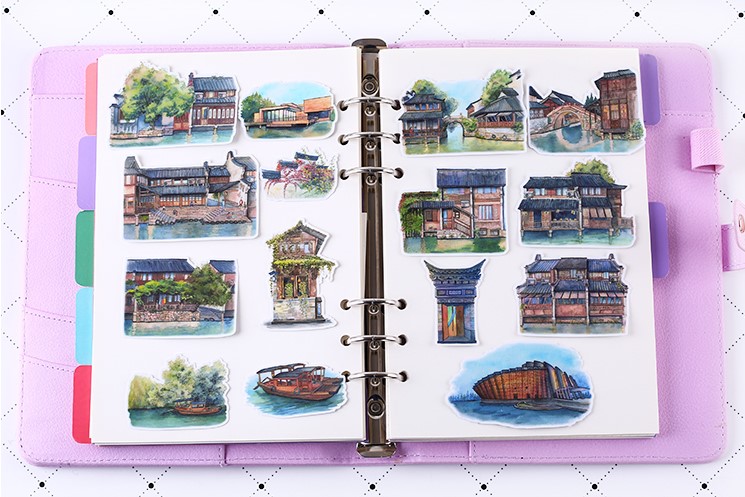 [HCM]Set sticker thành cổ xưa 1
