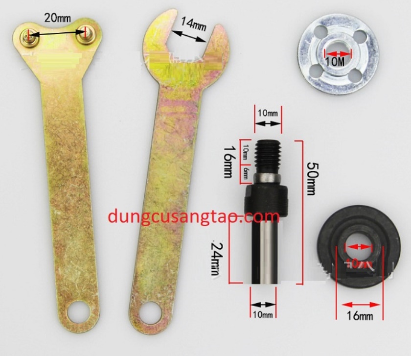 Trục giữ đĩa cắt lỗ 16/20mm dùng cho máy khoan / Phụ kiện chuyển máy khoan thành máy cắt