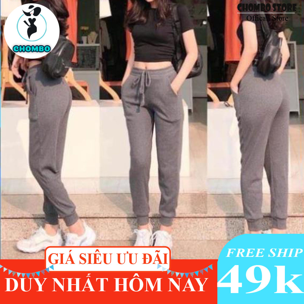 Quần joger nữ len tăm bo gấu lưng thun_quần jogger len tăm nữ hàng chuẩn loại 1 qg06, mặc cực kỳ thoái mái, phù hợp với mọi lứa tuổi