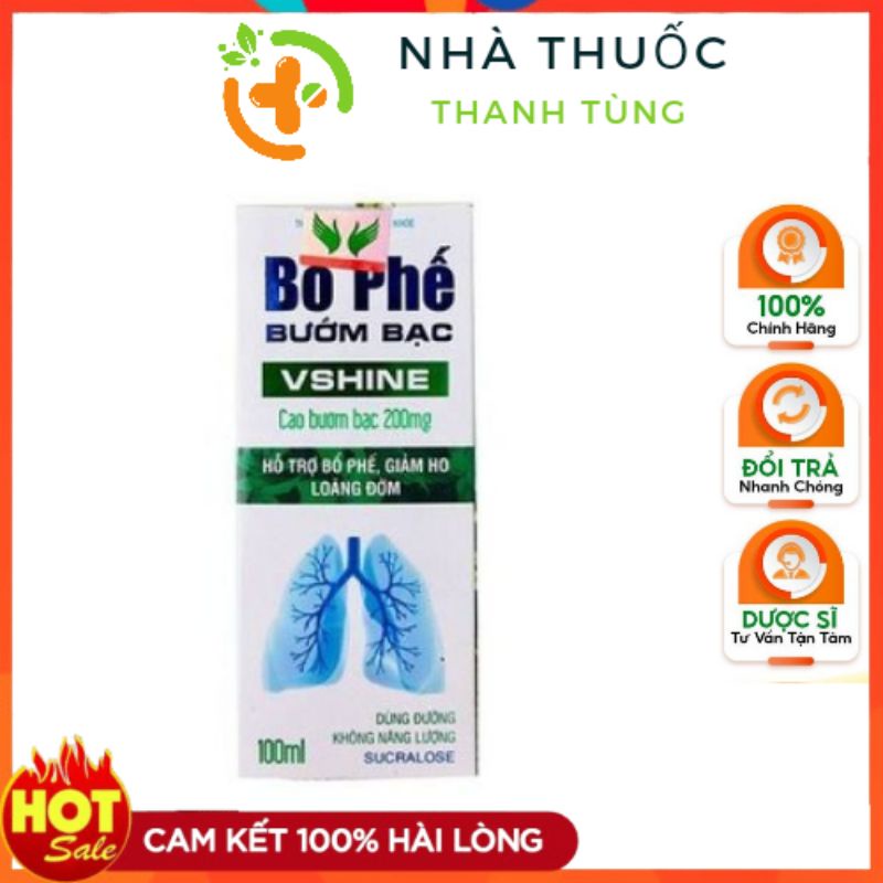 [] Bổ Phế Bướm Bạc Vshine 100ml - Bổ phế vshine