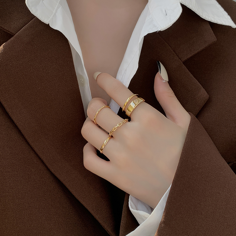 [HCM]Set nhẫn 7 món phong cách midi ring mới lạ