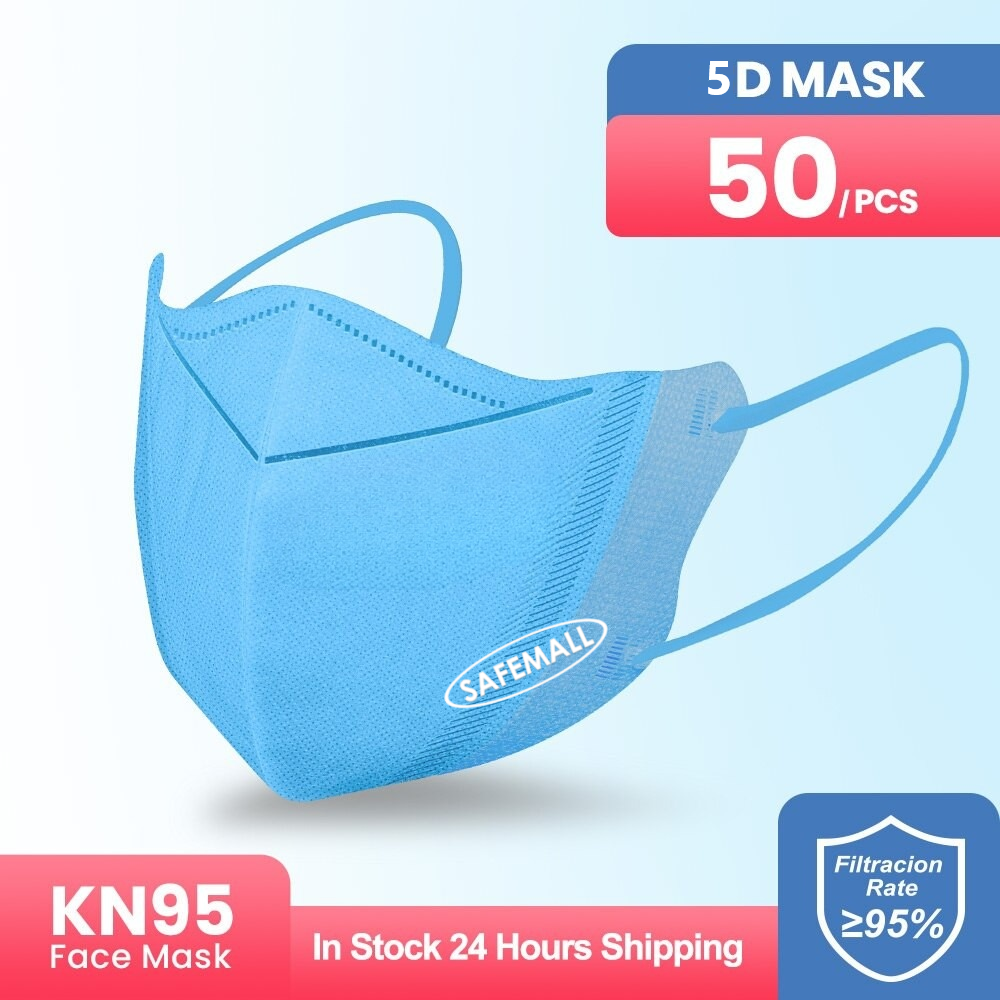 Thùng 200 chiếc khẩu trang 5d mask, khẩu trang 5D người lớn / trẻ em 3-10 tuổi SafeMall Japan Technology, 3 lớp vải kháng khuẩn, kháng bụi mịn lên đến 99%, Khẩu trang 5d 100 cái / 200 cái - Hàng Chính Hãng Safety Mart