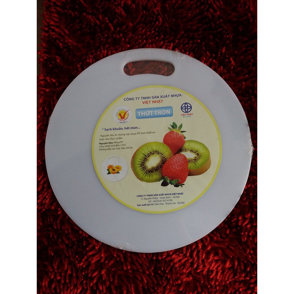 Thớt nhựa tròn việt nhật 24 - 32 cm