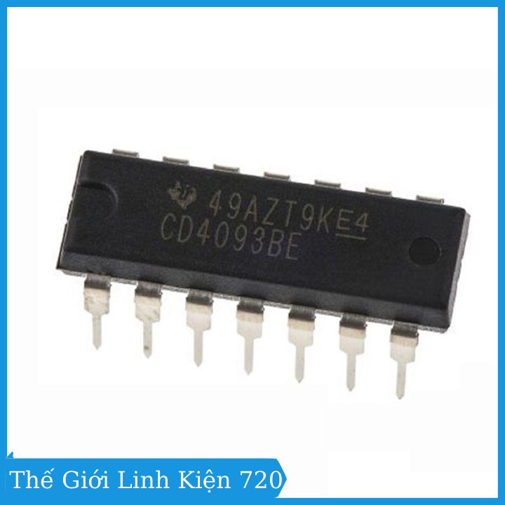 Bộ 3 linh kiện điện tử ic cd4093