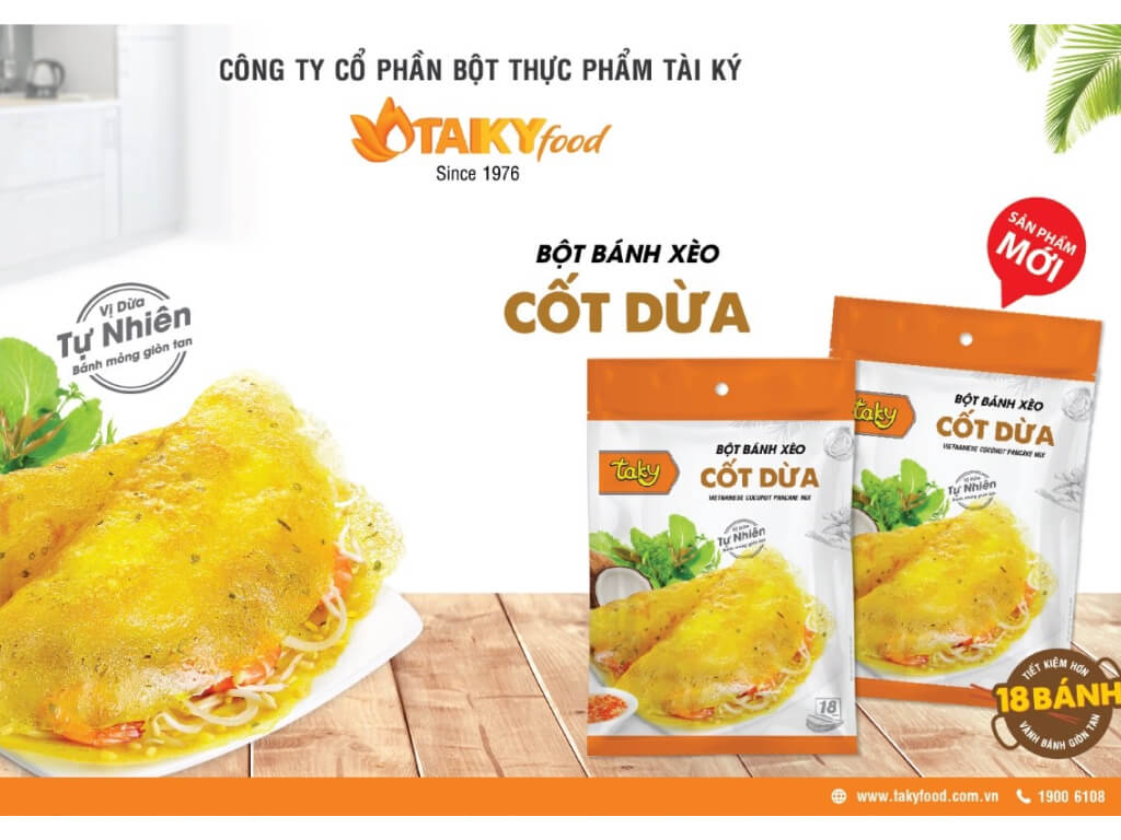 Bột bánh xèo cốt dừa Tài Ký  400g