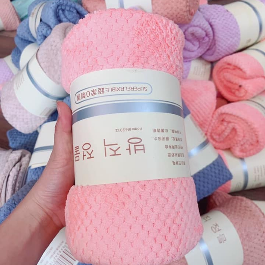 KHĂN BÔNG TẮM LÔNG CỪU CAO CẤP XUẤT HÀN 1M4