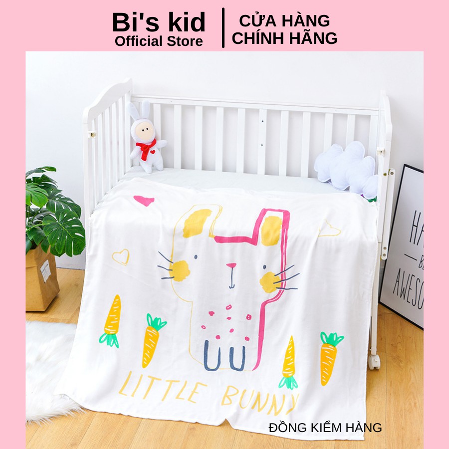 Chăn lụa sợi tre đa năng cho trẻ sơ sinh KT 1m X 1m2