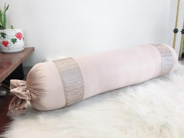 Vỏ gối ôm lụa luxury cao cấp size 35x 110cm