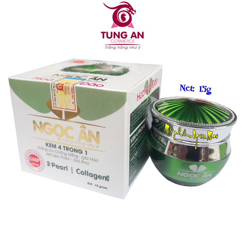 Kem Ngọc Ân - Kem trắng da chống nắng Ngăn lão hóa Mờ sẹo thâm Giữ ẩm 4 trong 1 (15g)