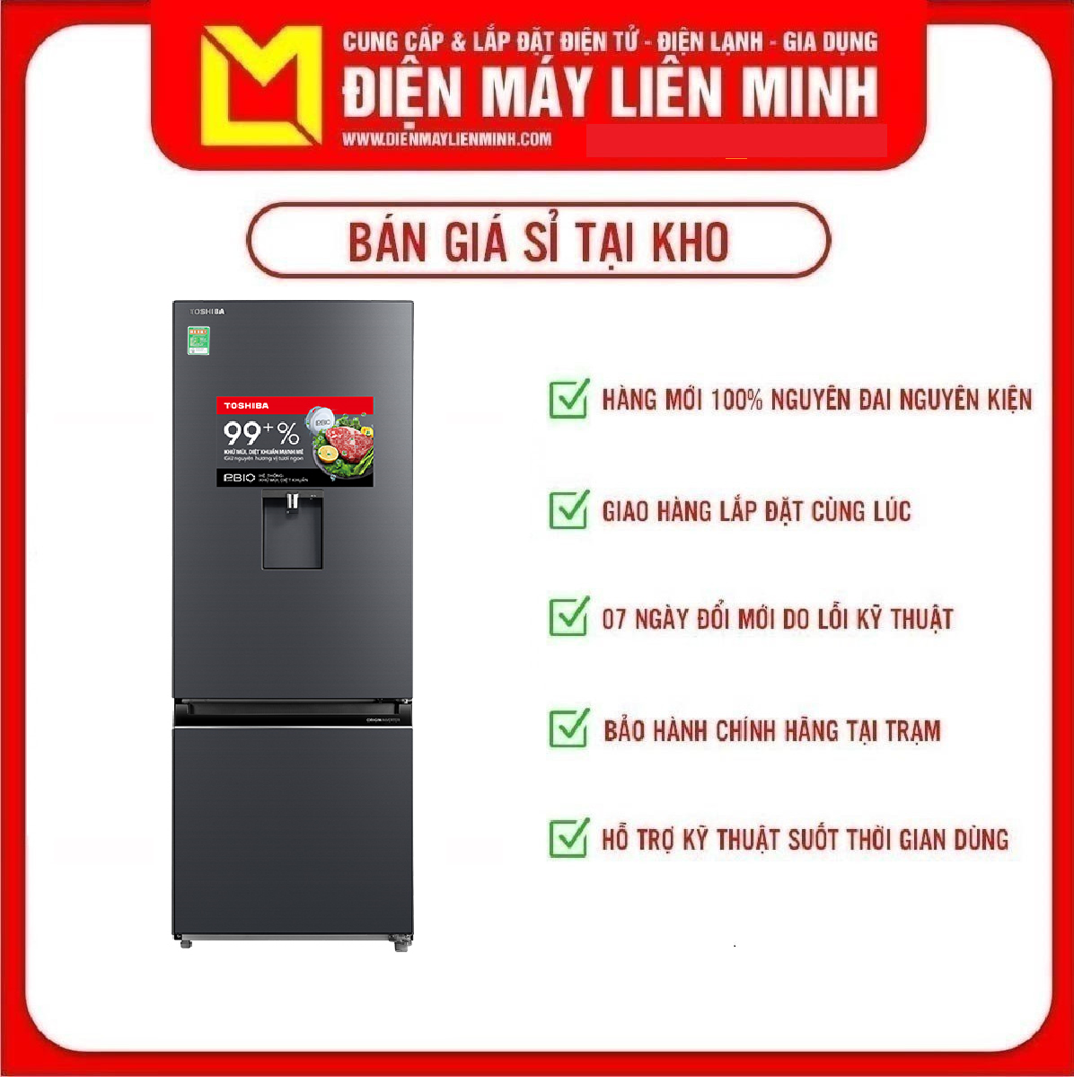 Tủ lạnh Toshiba Inverter 322 lít GR-RB405WE-PMV(06)-MG  Lấy nước ngoài, Ngăn đông mềm -1ºC Flex-zone, Bảng điều khiển điện tử, Tính năng làm lạnh nhanh - giao hàng miễn phí HCM