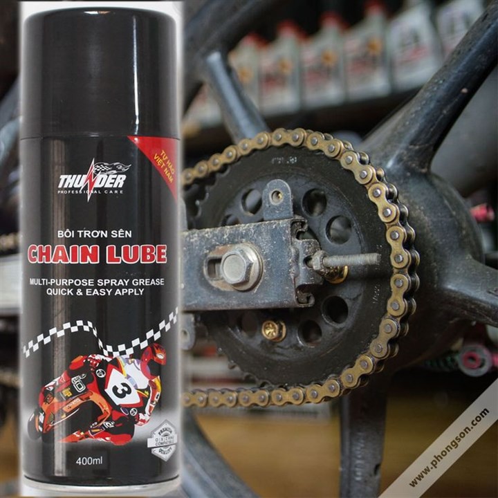 [HCM]Chai Bôi Trơn Dây Sên Thunder Chain Lube 400ml Cao Cấp