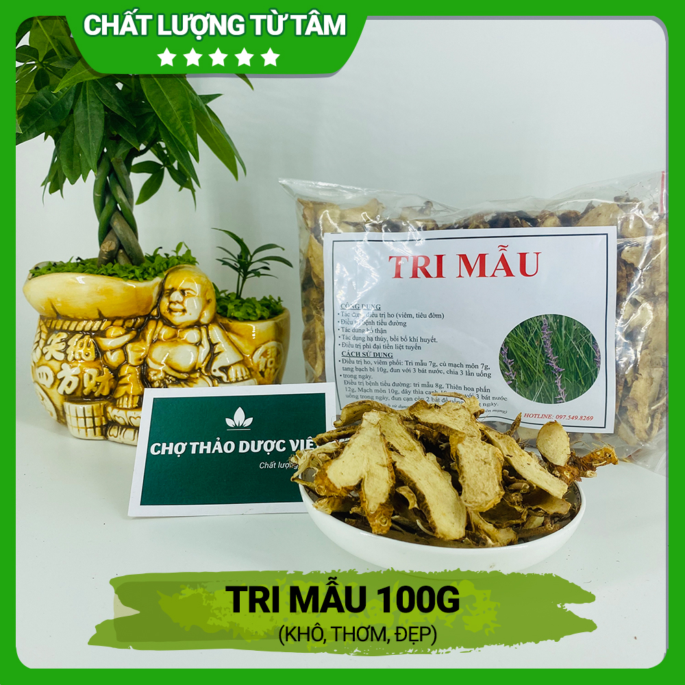 Tri mẫu 100g, thái lát, khô, sạch - Chợ Thảo Dược Việt