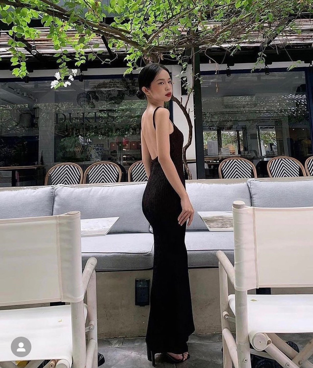 [Ảnh thật] Đầm body 2 dây đuôi cá hở lưng siêu sexy
