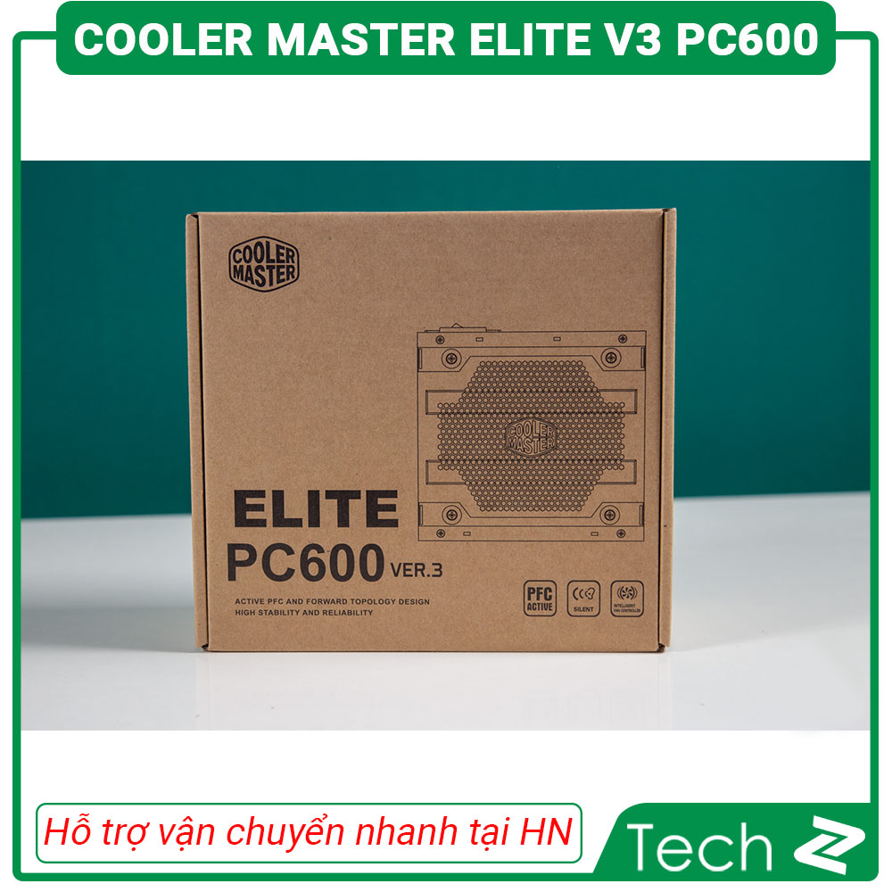 [FREESHIP MAX] Nguồn máy tính Cooler Master Elite V3 230V PC600 600W (Màu Đen)