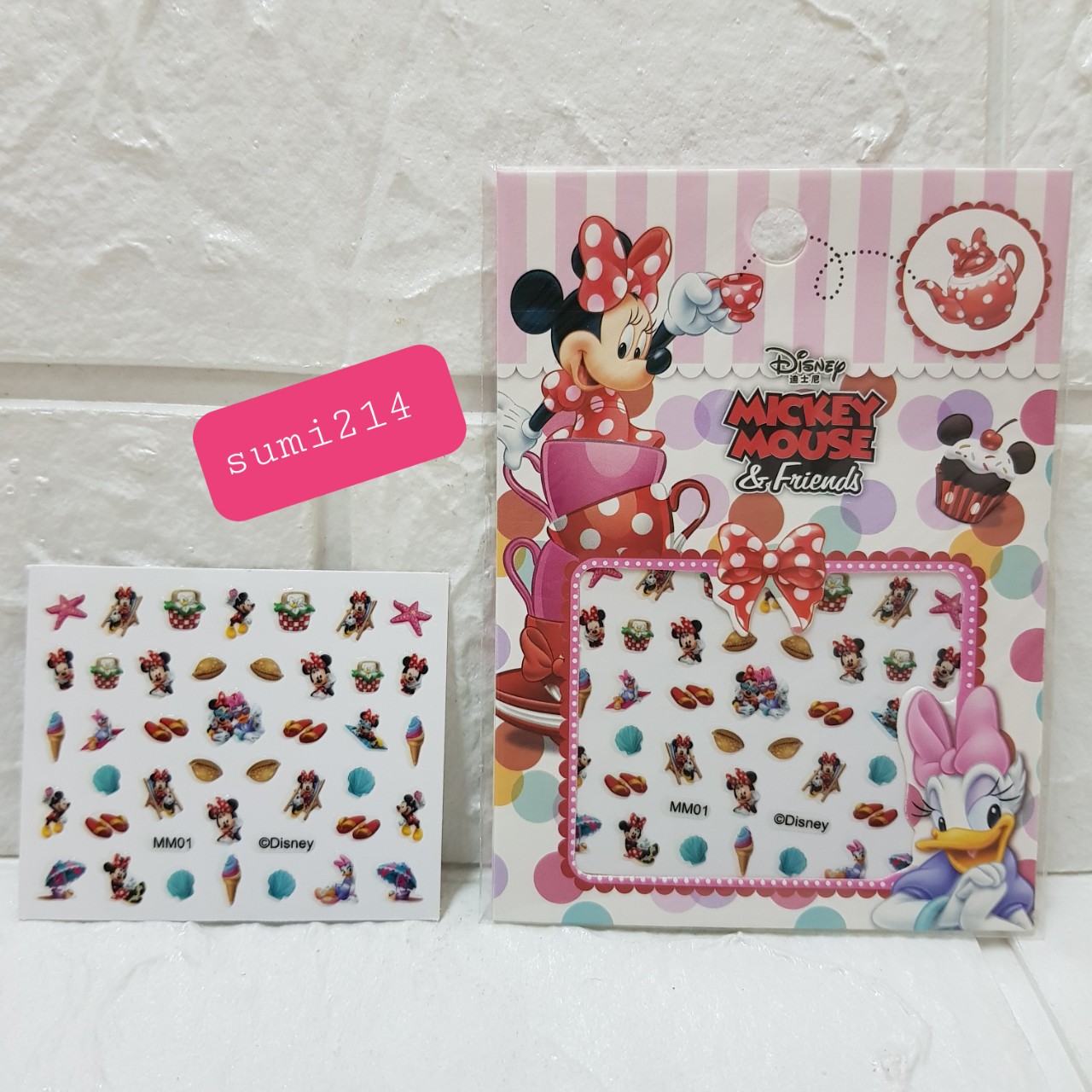 Sét sticker dán móng tay 3D nhiều mẫu mới cho bé